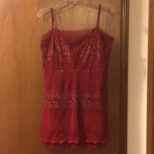 Super cute short red party dress Size M